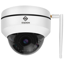 Load image into Gallery viewer, [9X ZOOM] PTZ WiFi Security Camera Outdoor,EVAIKON 5MP AI Auto Tracking Pan Tilt Dome Camera,5X Optical and 4X Digital Zoom Auto Focus IP Camera with Color Night Vision,Wireless Surveillance System with Humanoid Motion Detection