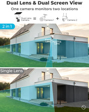 Load image into Gallery viewer, GB-216K-WIFI GENBOLT 2K Solar WiFi Security Camera Outdoor Wireless, AOV 24/7 Recording, 8W 14400mAh Battery Powered Home Surveillance Camera CCTV with Dual View, IP Camera with 2.4&amp;5GHz, 90FT AI Detection Human