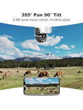 Load image into Gallery viewer, GB-217H-4G GENBOLT 3G/4G LTE Cellular Solar Security Camera Outdoor Wireless, 8W 15600mAh Battery Operated Surveillance Camera No WiFi, Dual Lens Spotlight IP Camera CCTV with SIM Card
