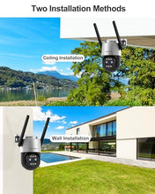 Load image into Gallery viewer, GB-202K GENBOLT 2.5K PTZ WiFi Security Camera Outdoor with PoE, Dual lens CCTV Home Surveillance Camera with 10X Hybrid Zoom, IP Camera with Color Night 4MP, Auto Tracking Humanoid Detection(2.4&amp;5GHz)