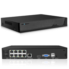 Load image into Gallery viewer, GB-109V GENBOLT 4K PoE NVR, 10 Channel CCTV Camera System Network Video Recorder, Supports 8MP/ 5MP/4MP/1080P HD PoE IP Camera, 24/7 Surveillance Recording