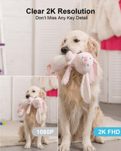 Load image into Gallery viewer, GB-108K GENBOLT 2K WiFi Indoor House Security Camera Wireless, Pan Tilt Pet Camera with 4800mah Battery Powered, IP Camera CCTV Nanny Dog Cam Baby Monitor with PIR Detection