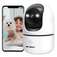 Load image into Gallery viewer, GB-106K GENBOLT 2K WiFi Security Camera Indoor, Home Surveillance IP Camera CCTV with Humanoid Detection, Auto Cruise Nanny Pet Dog Cam, Baby Monitor with Audio Alarm