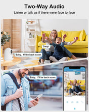 Load image into Gallery viewer, GB-108K GENBOLT 2K WiFi Indoor House Security Camera Wireless, Pan Tilt Pet Camera with 4800mah Battery Powered, IP Camera CCTV Nanny Dog Cam Baby Monitor with PIR Detection