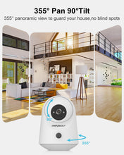 Load image into Gallery viewer, GB-108K GENBOLT 2K WiFi Indoor House Security Camera Wireless, Pan Tilt Pet Camera with 4800mah Battery Powered, IP Camera CCTV Nanny Dog Cam Baby Monitor with PIR Detection