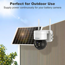Load image into Gallery viewer, GB-216P GENBOLT Solar Panel Waterproof, Works with Surveillance Cameras on Rechargeable Battery, 7W/5V with 2M USB Cable, Supports Continuous Power for The Camera