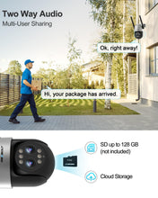Load image into Gallery viewer, GB-202K GENBOLT 2.5K PTZ WiFi Security Camera Outdoor with PoE, Dual lens CCTV Home Surveillance Camera with 10X Hybrid Zoom, IP Camera with Color Night 4MP, Auto Tracking Humanoid Detection(2.4&amp;5GHz)
