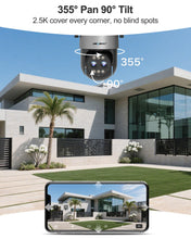Load image into Gallery viewer, GB-202K GENBOLT 2.5K PTZ WiFi Security Camera Outdoor with PoE, Dual lens CCTV Home Surveillance Camera with 10X Hybrid Zoom, IP Camera with Color Night 4MP, Auto Tracking Humanoid Detection(2.4&amp;5GHz)