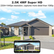 Load image into Gallery viewer, GB-212K-WIFI GENBOLT WiFi Security Camera Outdoor 2.5K, Home Surveillance CCTV Camera 4MP with Dual lens, 180° Panoramic IP Camera with Color Night, Car/Pet/Humanoid Detection [DC&amp;PoE]