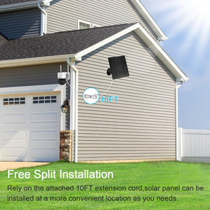 GB-216K-WIFI GENBOLT 2K Solar WiFi Security Camera Outdoor Wireless, Home Surveillance CCTV Camera Systems, Battery Powered IP Camera with PIR Detection, Color Night Vision