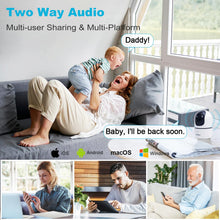 Load image into Gallery viewer, GB-106K GENBOLT 2K WiFi Security Camera Indoor, Home Surveillance IP Camera CCTV with Humanoid Detection, Auto Cruise Nanny Pet Dog Cam, Baby Monitor with Audio Alarm