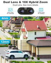 Load image into Gallery viewer, GB-220K GENBOLT 2.5K PTZ WiFi Security Camera Indoor and Outdoor DC&amp;POE,4MP Dual Lens Home Surveillance IP Camera CCTV 10X Hybrid Zoom, IK10 Vandalproof, IP66 Waterproof,Pan Tilt Auto Tracking Human Detection