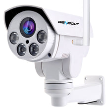 Load image into Gallery viewer, [9X ZOOM] Floodlight PTZ WiFi Security Camera Outdoor,GENBOLT AI Auto Tracking Dome Camera,5X Optical Auto Focus IP Camera with Color Night Vision 1080P,Wireless Surveillance System with Humanoid Motion Detection, Pan Tilt 2-Way Audio