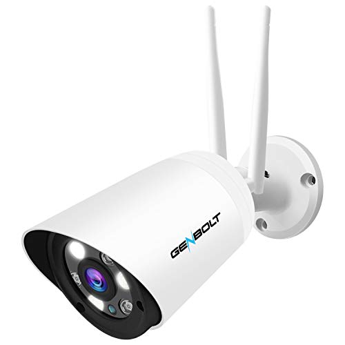 GB-209H-WIFI [2.4&5GHz] 2MP Outdoor WiFi Security Camera, GENBOLT Floodlight Wireless IP Camera with AI Humanoid Motion Detection,Color Night Vision, 2-Way Audio,110°Super Wide View,Instant Image Alert[DC&PoE]