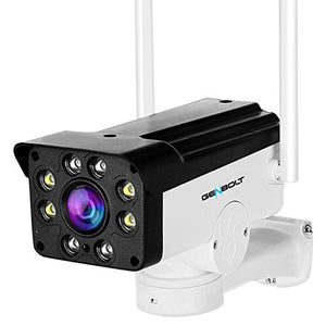 [Human Tracking] Floodlight WiFi Security Camera Outdoor - GENBOLT AI Automatic Tracking Pan Tilt Wireless Home Surveillance Bullet IP Camera 1080P,AI Humanoid Alarm,Active Siren with Lighting Defense,Customizable Motion Detection,Instant Image Activity A