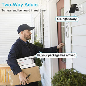 GENBOLT Battery Powered Security Camera Outdoor, Wireless WiFi Camera 19200mAh Rechargeable Home Surveillance Camera System 1080P, Solar Panel Charging IP Camera, PIR Detection CAM APP