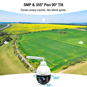 GB-203X-4G GENBOLT [12X Zoom] 3G/4G LTE Security Camera Outdoor Wireless, 2.5K Floodlight PoE CCTV IP Surveillance PTZ Camera with Sim Card, Color Night Vision Auto Humanoid Cruise Tracking, Siren Alarm (DC&POE)