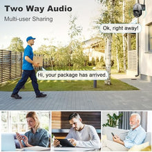 Load image into Gallery viewer, GB-213V-WIFI [DC&amp;PoE] 4K WiFi Security Camera Outdoor, GENBOLT 8MP Floodlight Home Surveillance CCTV IP Camera with Color Night, Auto Cruise Tracking Human/Vehicle Detection Pan Tilt 4X Digital Zoom (2.4&amp;5GHz)[DC&amp;PoE]