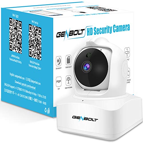 GB-103X-WIFI GENBOLT [Auto Tacking] 5MP WiFi Camera Indoor, 2.5K Home Security Camera Baby Pet Monitor with Humanoid Detection,Smart Night Vision,Pan Tilt Zoom,2-Way Audio Home Surveillance - 2022 Updated