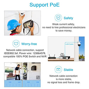 GB-203X-4G GENBOLT [12X Zoom] 3G/4G LTE Security Camera Outdoor Wireless, 2.5K Floodlight PoE CCTV IP Surveillance PTZ Camera with Sim Card, Color Night Vision Auto Humanoid Cruise Tracking, Siren Alarm (DC&POE)