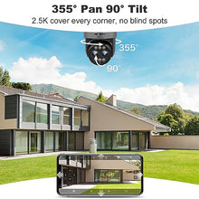 Load image into Gallery viewer, GB-216D-K- WIFI GENBOLT PTZ WiFi Security Camera Outdoor 2.5K, CCTV Home Surveillance Camera with 12X Hybrid Zoom, Dual lens IP Camera with Color Night 4MP, Auto Tracking Humanoid Detection [DC&amp;PoE]
