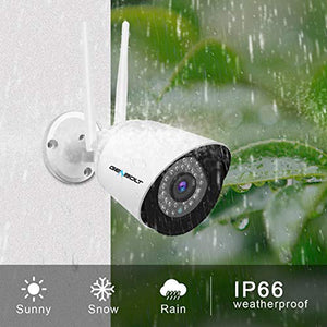 [2.4/5GHz] 5MP Outdoor WiFi Security Camera, GENBOLT Floodlight Wireless IP Camera with AI Humanoid Motion Detection,Color Night Vision, 2-Way Audio,110°Super Wide View,Instant Image Alert - 2022
