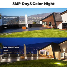 Load image into Gallery viewer, GB-213V-WIFI [DC&amp;PoE] 4K WiFi Security Camera Outdoor, GENBOLT 8MP Floodlight Home Surveillance CCTV IP Camera with Color Night, Auto Cruise Tracking Human/Vehicle Detection Pan Tilt 4X Digital Zoom (2.4&amp;5GHz)[DC&amp;PoE]