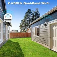 Load image into Gallery viewer, GB-213V-WIFI [DC&amp;PoE] 4K WiFi Security Camera Outdoor, GENBOLT 8MP Floodlight Home Surveillance CCTV IP Camera with Color Night, Auto Cruise Tracking Human/Vehicle Detection Pan Tilt 4X Digital Zoom (2.4&amp;5GHz)[DC&amp;PoE]