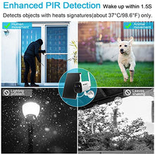 Load image into Gallery viewer, GENBOLT Battery Powered Security Camera Outdoor, Wireless WiFi Camera 19200mAh Rechargeable Home Surveillance Camera System 1080P, Solar Panel Charging IP Camera, PIR Detection CAM APP
