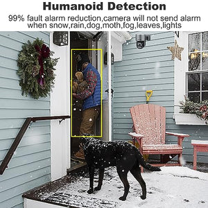 GB-216D-K- WIFI GENBOLT PTZ WiFi Security Camera Outdoor 2.5K, CCTV Home Surveillance Camera with 12X Hybrid Zoom, Dual lens IP Camera with Color Night 4MP, Auto Tracking Humanoid Detection [DC&PoE]