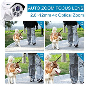 [9X ZOOM] Floodlight PTZ WiFi Security Camera Outdoor,GENBOLT AI Auto Tracking Dome Camera,5X Optical Auto Focus IP Camera with Color Night Vision 1080P,Wireless Surveillance System with Humanoid Motion Detection, Pan Tilt 2-Way Audio