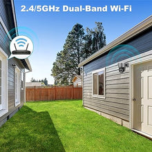 Load image into Gallery viewer, GB-216D-K- WIFI GENBOLT PTZ WiFi Security Camera Outdoor 2.5K, CCTV Home Surveillance Camera with 12X Hybrid Zoom, Dual lens IP Camera with Color Night 4MP, Auto Tracking Humanoid Detection [DC&amp;PoE]