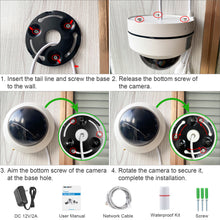 Load image into Gallery viewer, [9X ZOOM] PTZ WiFi Security Camera Outdoor,GENBOLT 5MP AI Auto Tracking Pan Tilt Dome Camera,5X Optical and 4X Digital Zoom Auto Focus IP Camera with Color Night Vision,Wireless Surveillance System with Humanoid Motion Detection