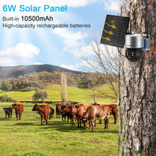 Load image into Gallery viewer, GB-216E-K-4G 4G Solar Security Cameras Outdoor Wireless, GENBOLT LTE Cellular Camera Battery Operated PTZ IP Camera with 6W Solar Panel,12000mAh Rechargeable CCTV Surveillance Camera System, PIR Siren Alarm